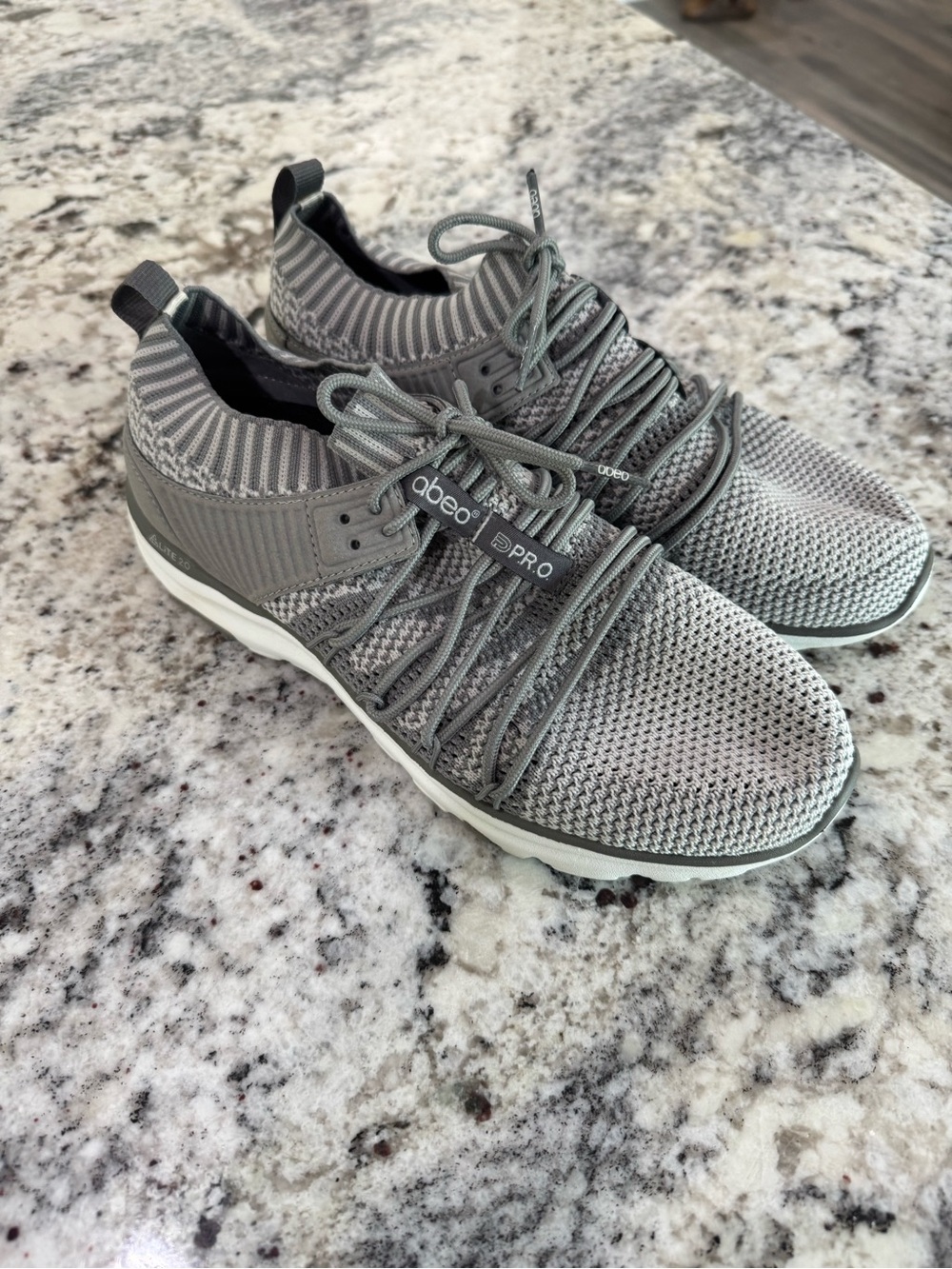 Abeo Pro Knit Grey Athletic Sneakers